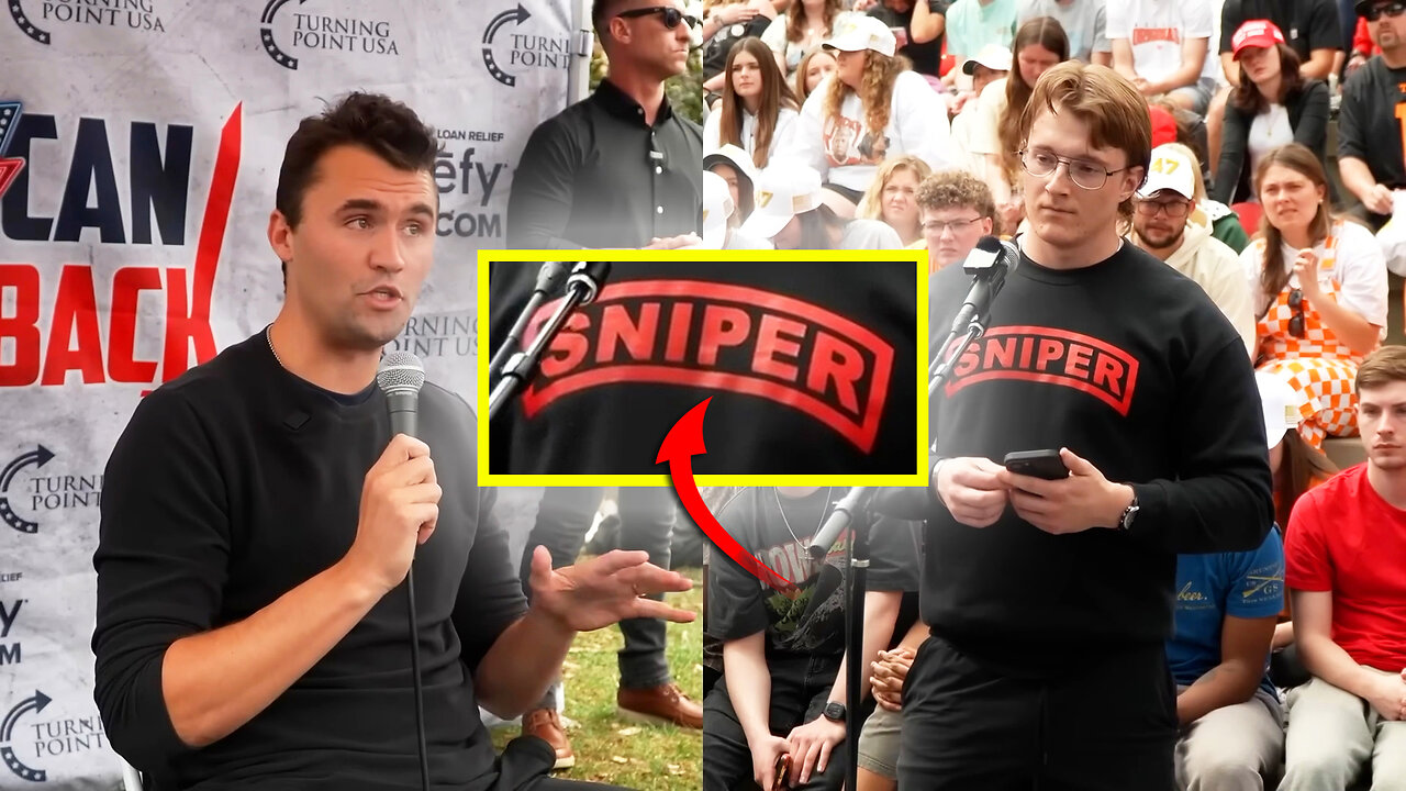 Charlie Kirk Talks To Student Wearing A Sniper Shirt About The Talmud, 5 Months Before Shooting