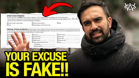 Mamdani's "Black" Explanation DISPROVEN by the Admission Documents!!