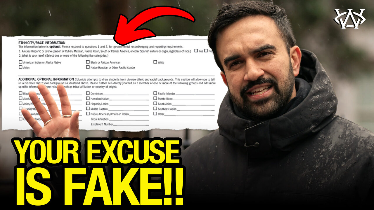 Mamdani's "Black" Explanation DISPROVEN by the Admission Documents!!