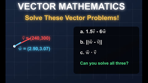Solve This Vector Problem in 60 Seconds! 📐✨