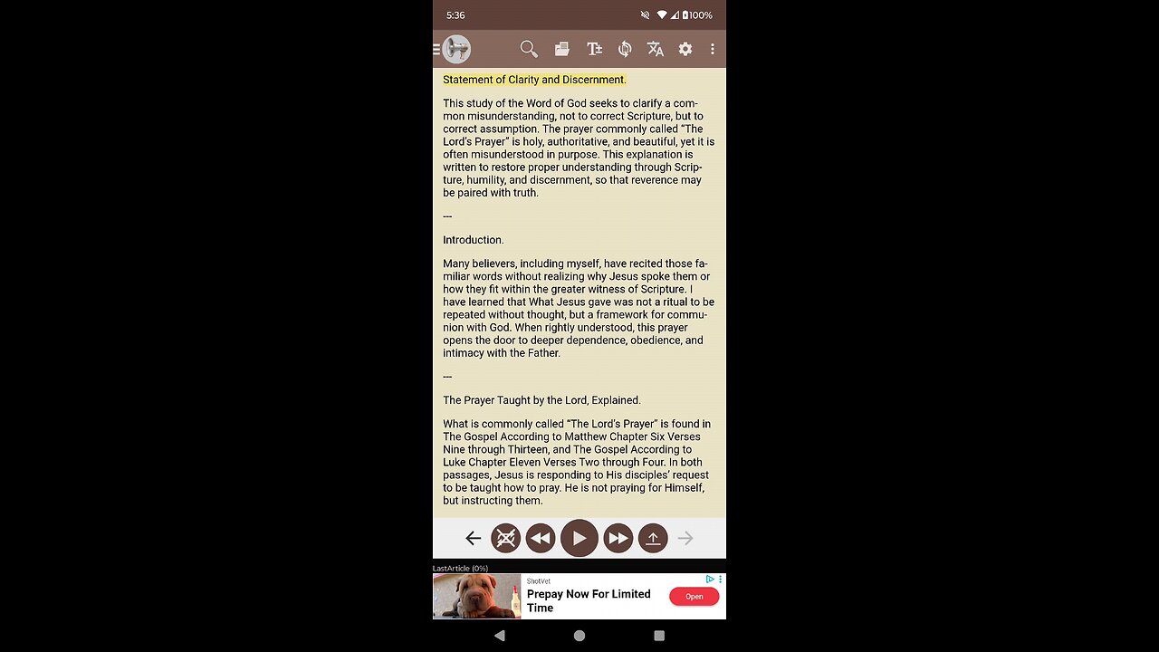 Bible Study: The Lord's Prayer? 🤔🙏