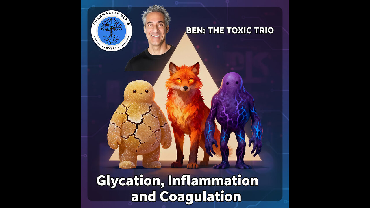 Live Tonight❕❗️ Pharmacist Ben: The Toxic Trio: Glycation, Inflammation and Coagulation PBB 11/3/25