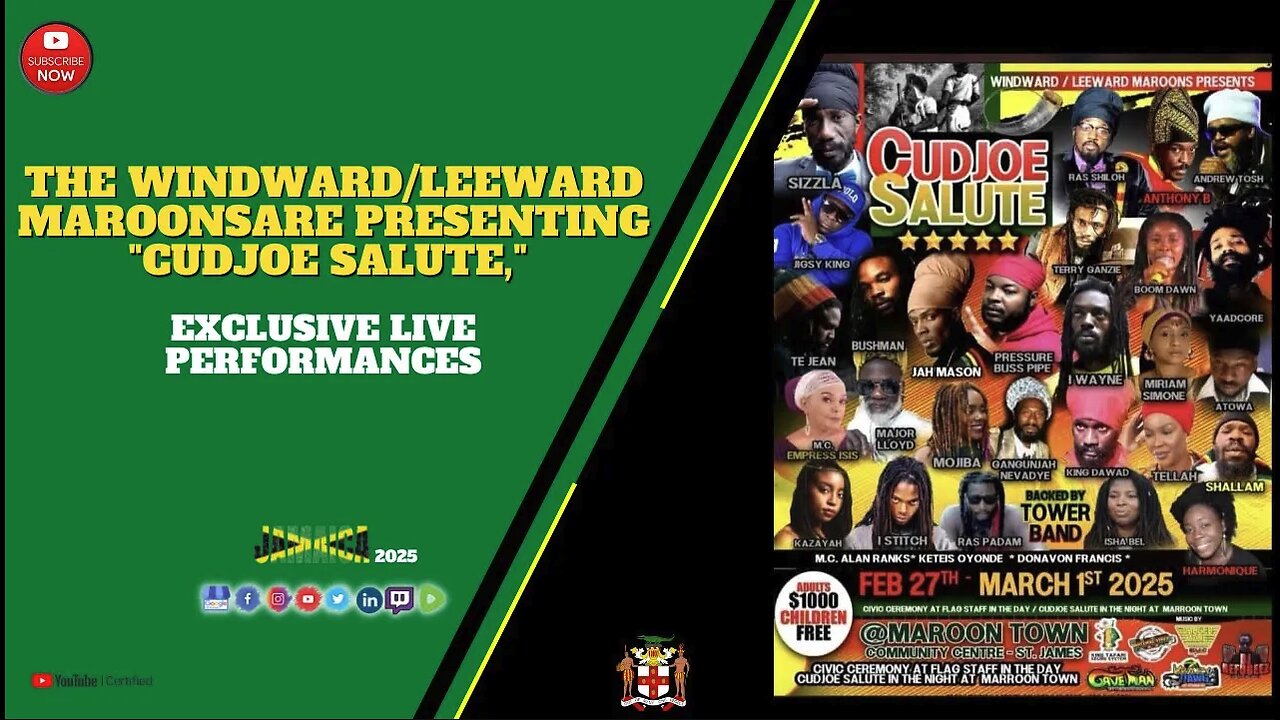 Exclusive Live & Direct Sizzla, I Wayne, Pressure & more at Cudjoe Salute Maroon Town Jamaica 2025