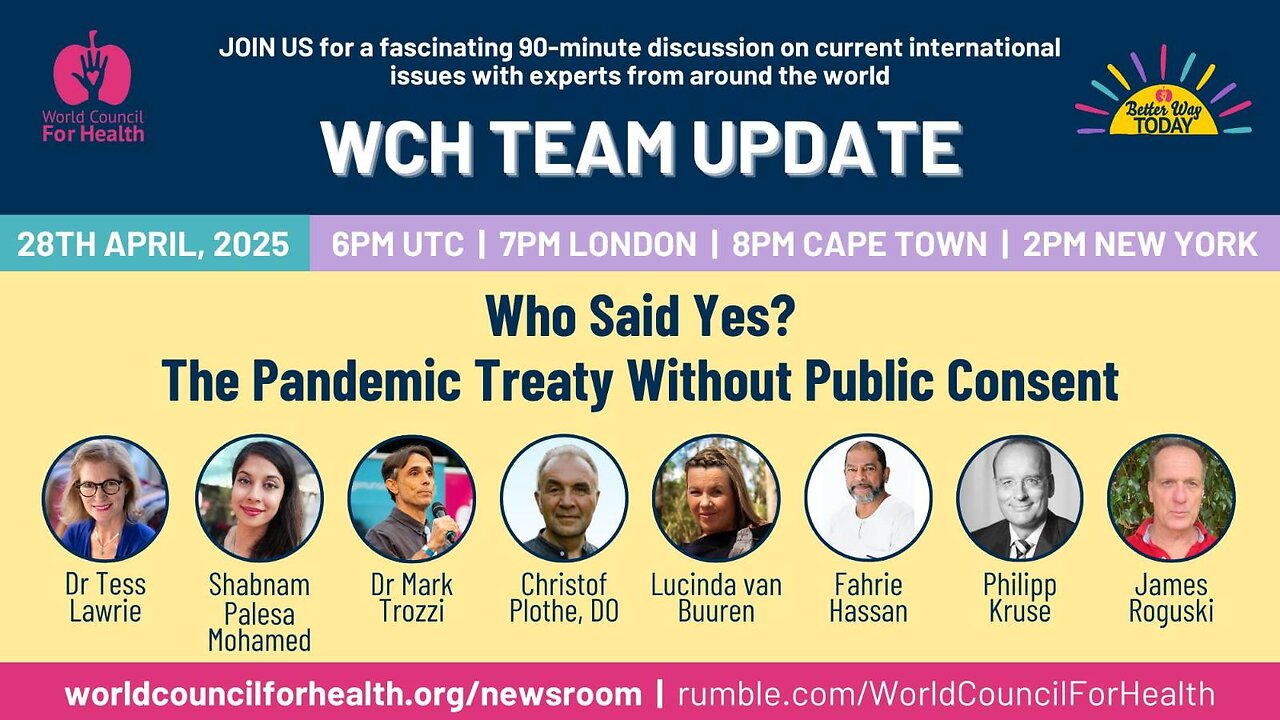 WCH TEAM UPDATE: The WHO Pandemic Treaty: What You Weren’t Told