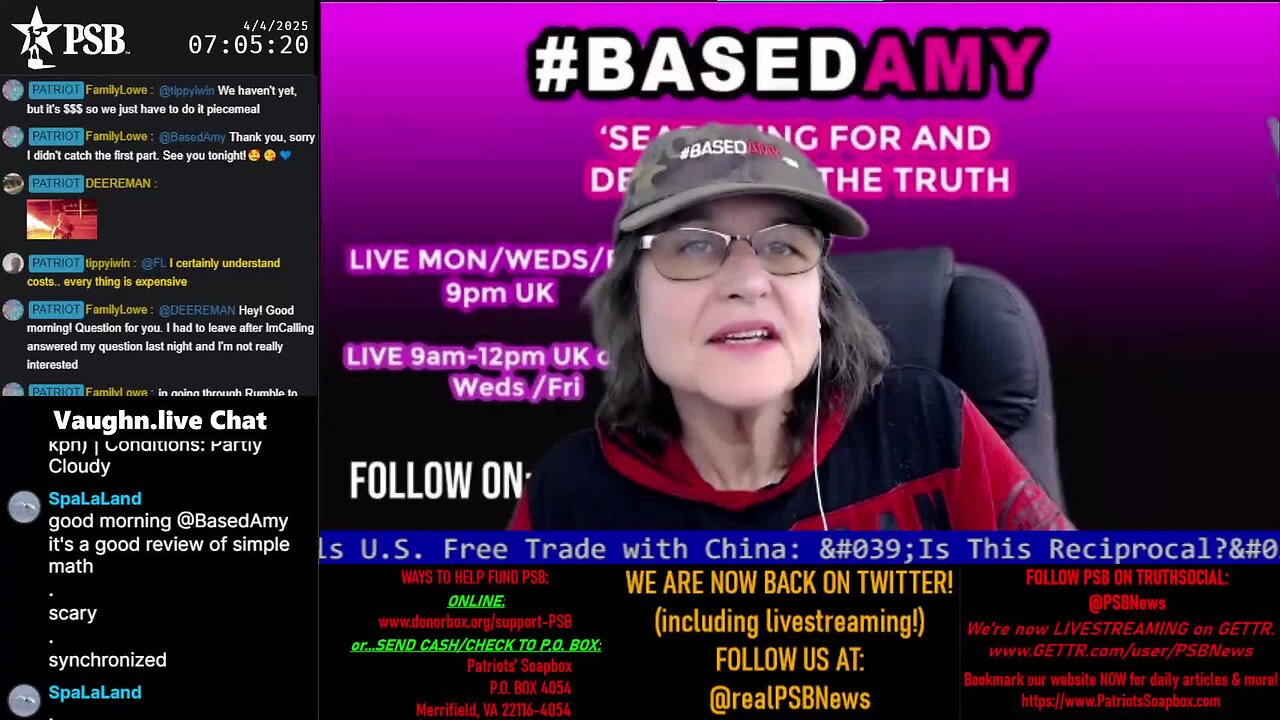 2025-04-04 07:01 EDT - Patriots Soapbox AM: with MykelJaye