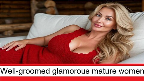 Glamorous 50-year-old women are very well-groomed