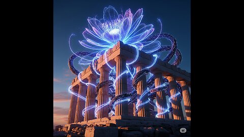 Electric Bloom in Ancient Light
