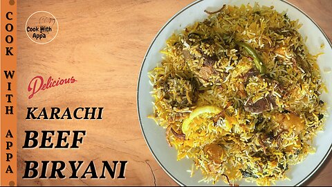 Karachi Beef Biryani | Authentic Karachi Beef Biryani | Pakistani Beef Biryani Karachi Style #viral