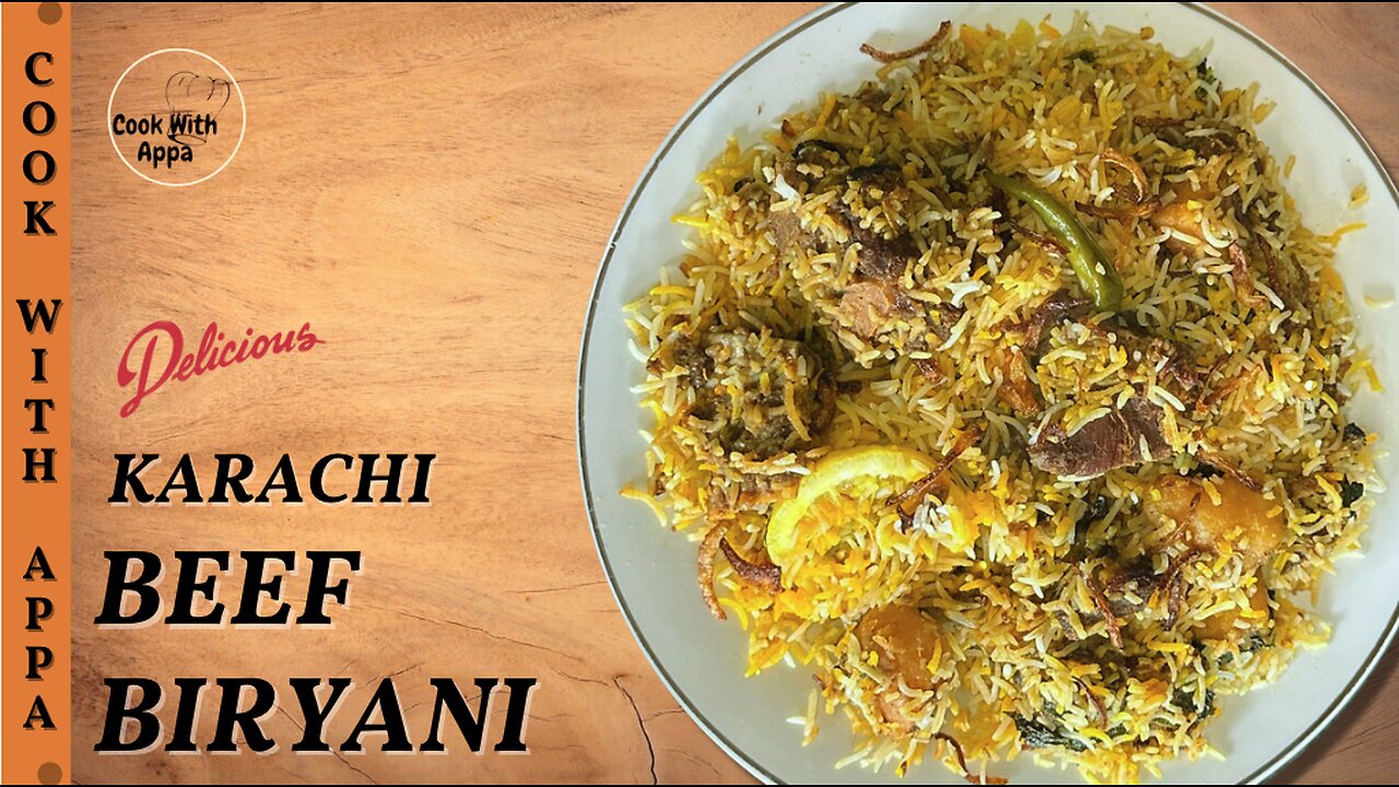 Karachi Beef Biryani | Authentic Karachi Beef Biryani | Pakistani Beef Biryani Karachi Style #viral