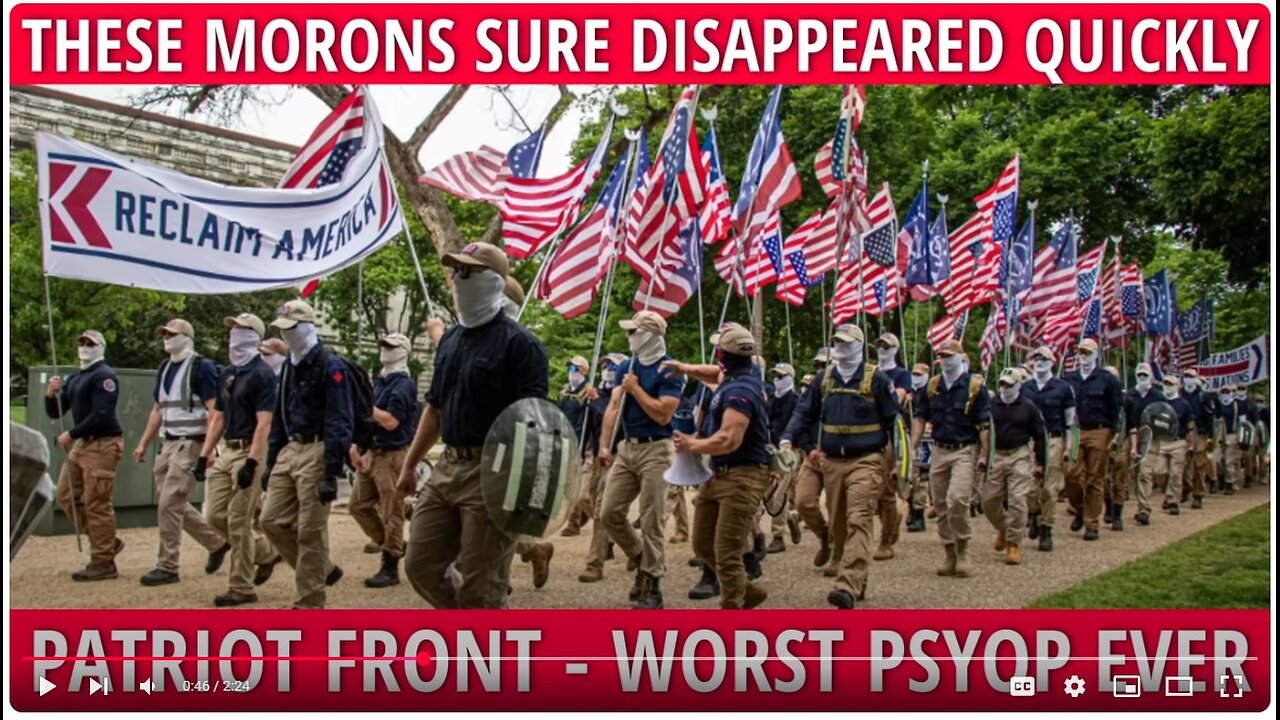 ‘Patriot Front’ false flag op