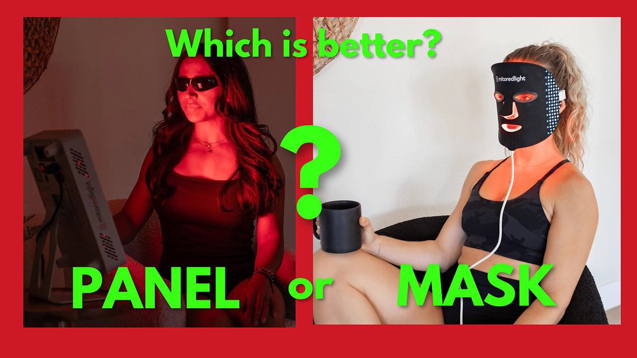 Mask or panel - which is better for red light therapy on face aka 'anti-aging'?