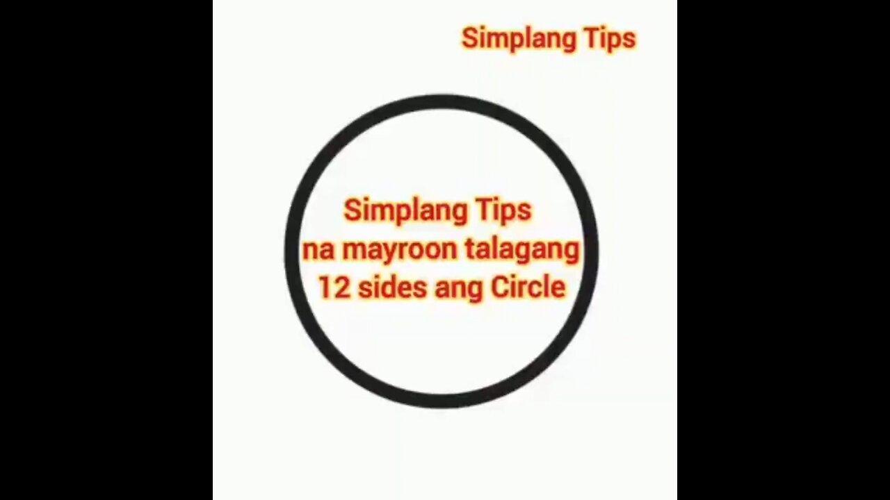Simplang Trip 22: Here’s the tips why circle has 12 sides.