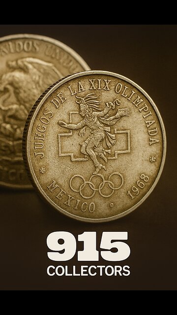 The 1968 Mexican 25 Pesos Olympic Silver Coin #915collectors #coin #collectible #silver