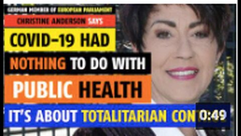 "Christine Anderson Claims Covid-19 Unrelated to Public Health"