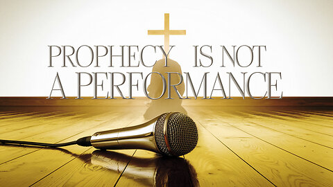 The True Purpose of Prophecy: Formation, Not Performance - Theology Thursday