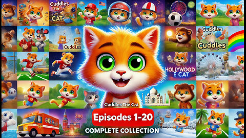 The Dailyyy Stories | Cuddles the Cat | Episodes 1-20 Complete Collection