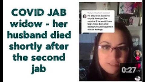 "Widow's Husband Dies Shortly After Receiving Second COVID Jab"