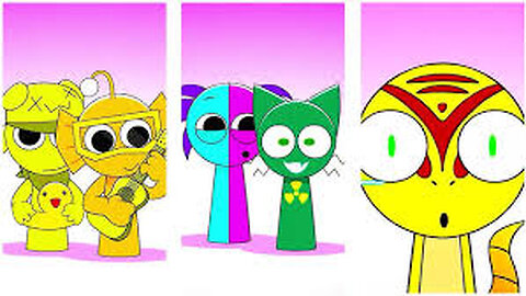 Sprunki OC Mroona and Wyrum Retake and Mili and GF Retake Phase 2 VS Phase 3 VS Phase 4