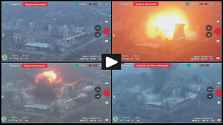 Myrnohrad: Russian UMPK FAB-3000 bomb strikes Ukrainian fortified shelter