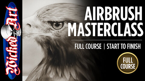 Airbrush Realism Masterclass | Full Eagle Portrait Course Start to Finish