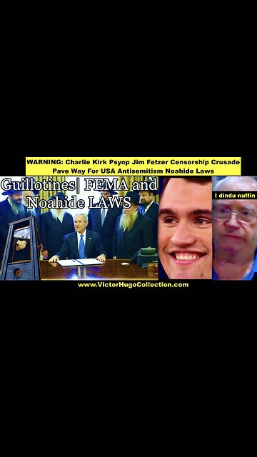 WARNING Charlie Kirk Psyop Jim Fetzer Censorship Crusade Pave Way For USA Antisemitism Noahide Laws