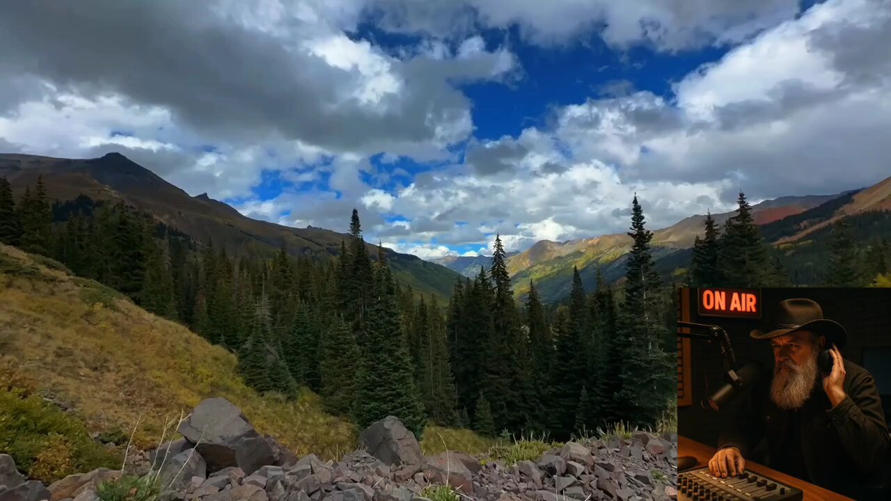 Yellowstone Volcano Eruption. Simulated Broadcast