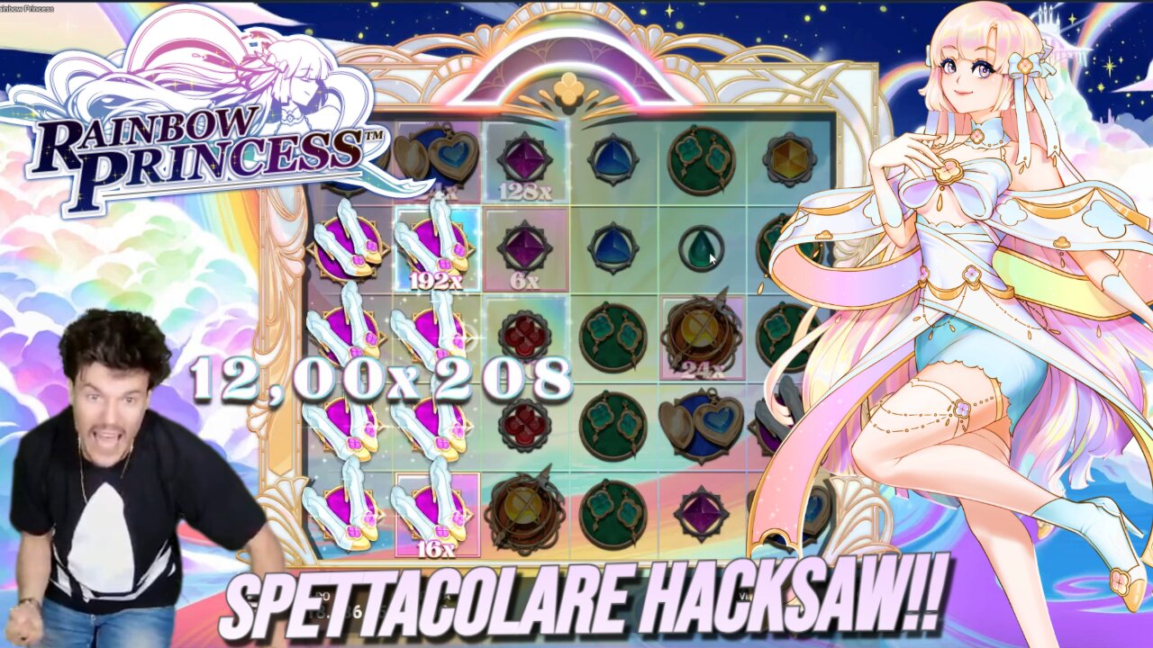 🤯SCHIATTATA!!!💣 RAINBOW PRINCESS🌈⚡NUOVA HACKSAW💥