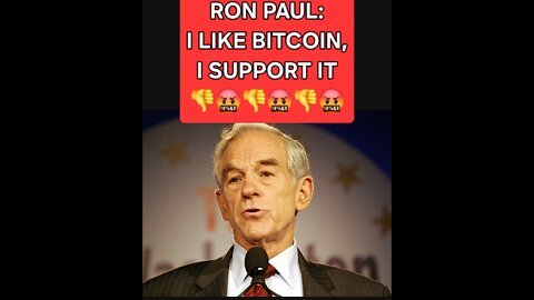 RON PAUL LOVES BITCOIN!😬👎🤬