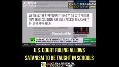 Satanic school books for the American youth.