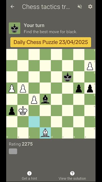 Daily Chess Puzzle 23/04/2025