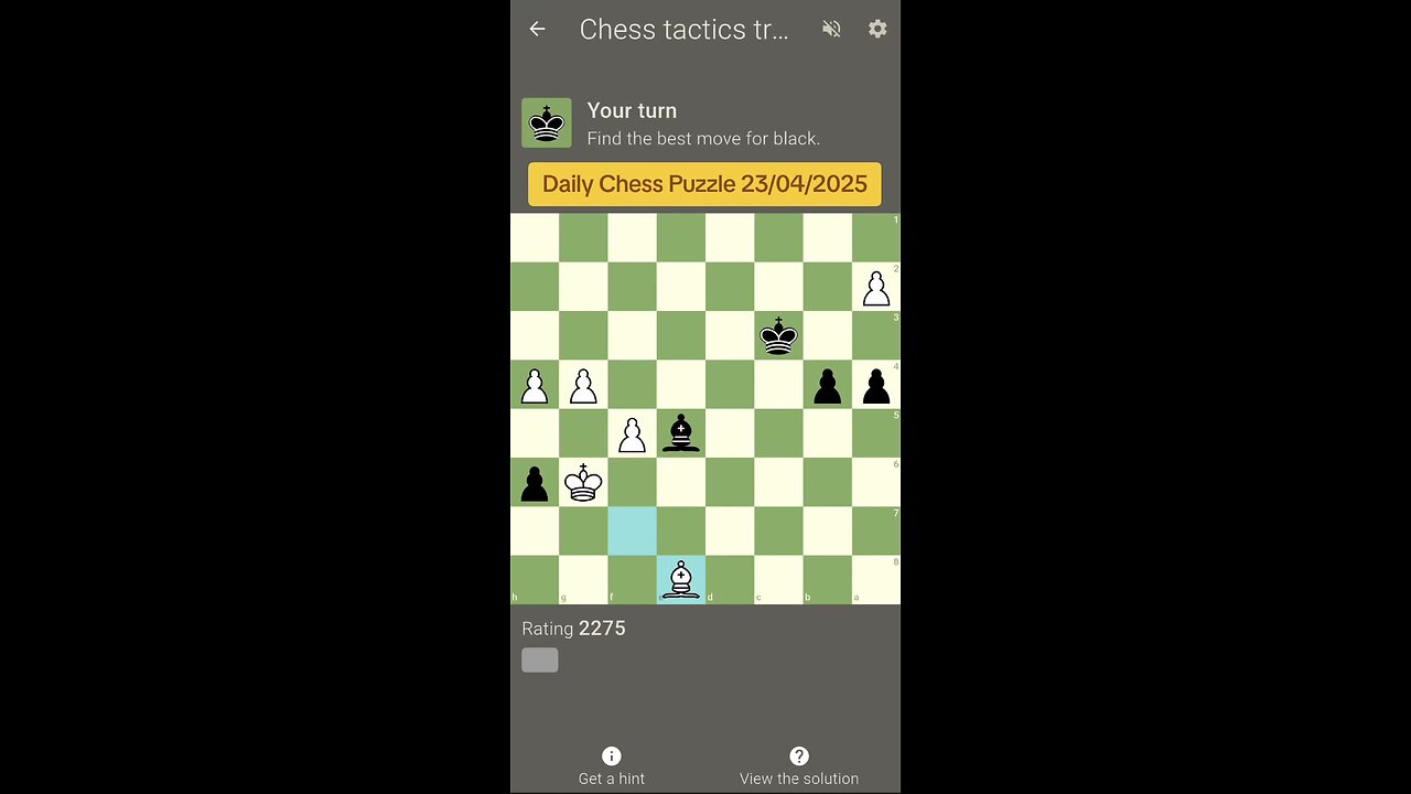 Daily Chess Puzzle 23/04/2025