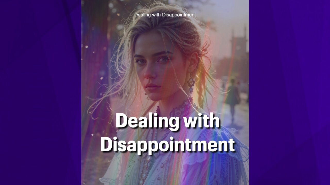 Dealing with Disappointment. What you believe about something is how it appears to you.