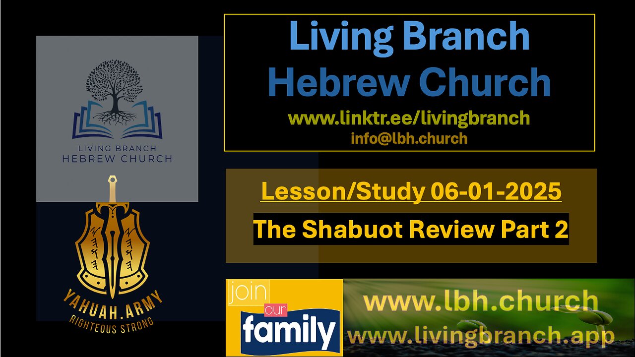 06-01-2025 The Shabuot Review Part 2