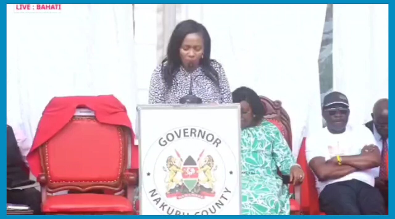 Governor Susan Kihika mention Wamunyoro in her Speech