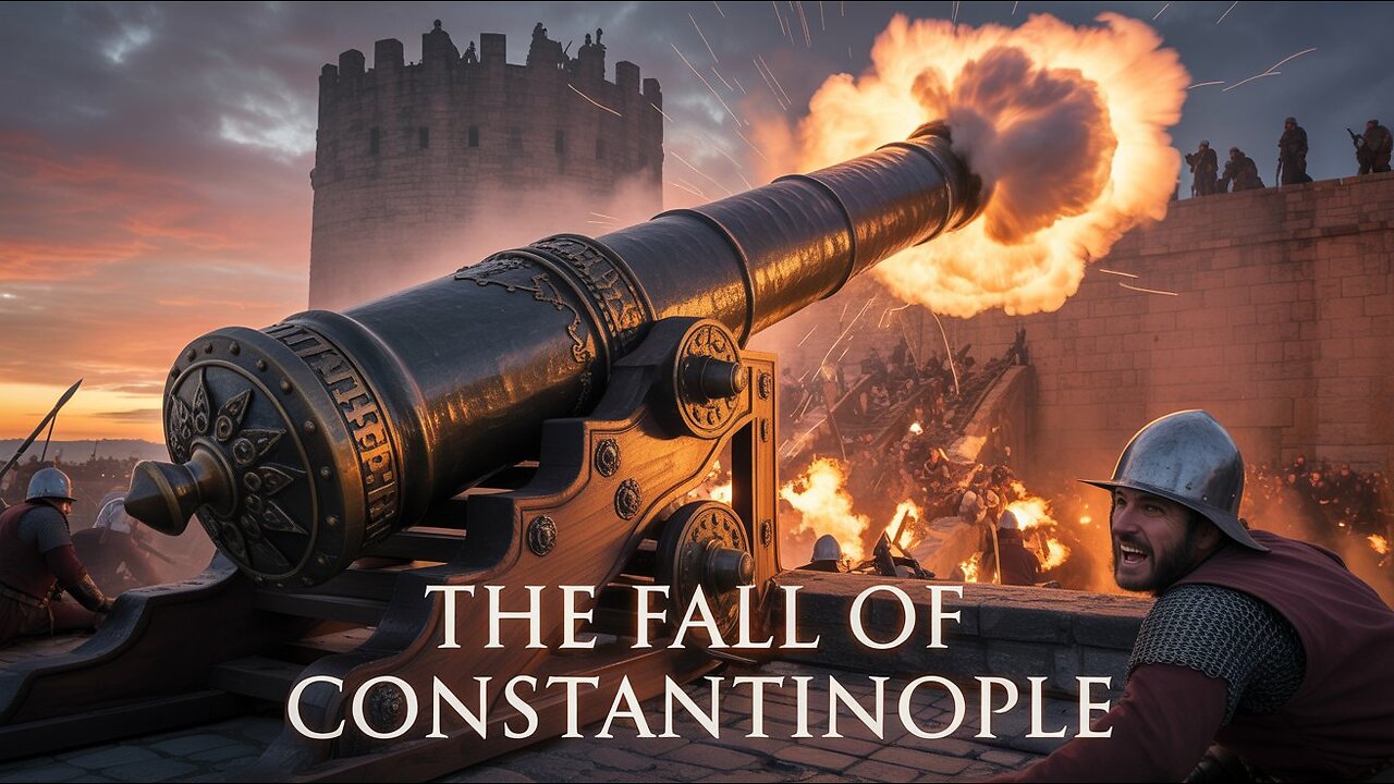 Epic Medieval Cannon Attack! The Fall of Constantinople - Historical Battle Revealed ⚔️🔥