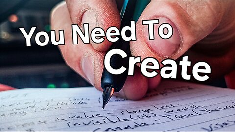 Create now or you'll fall into obscurity