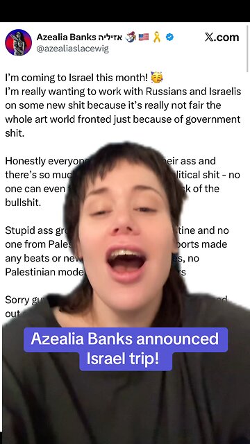 Azealia Banks is Going to Israel!