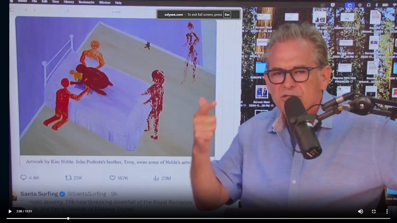 Kim Noble art owned by John Podesta▮The Jimmy Dore Show