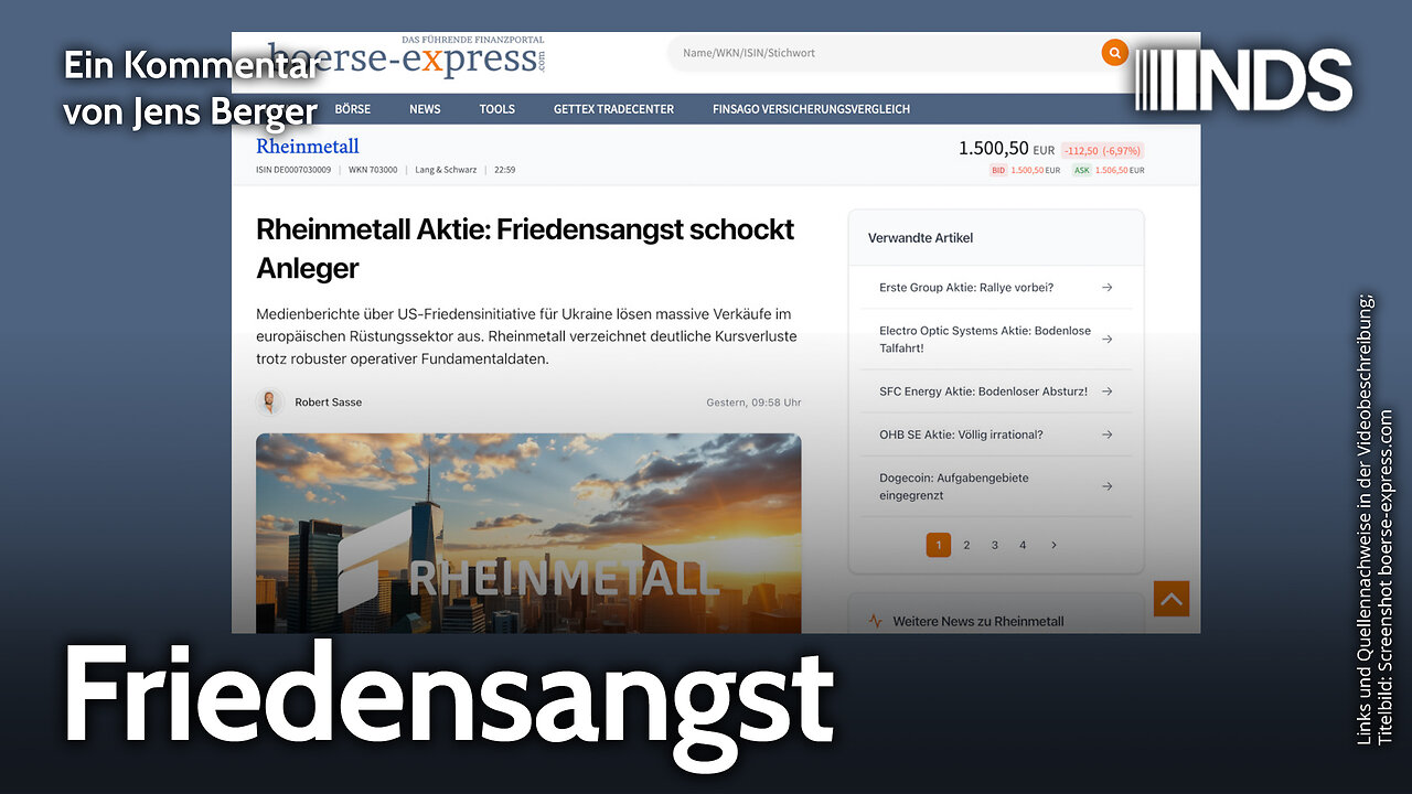 Friedensangst | Jens Berger | NDS