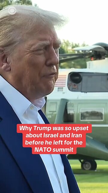 Trump Slams Israel & Iran: "They Don’t Know What They’re Doing" Before NATO Summit Departure