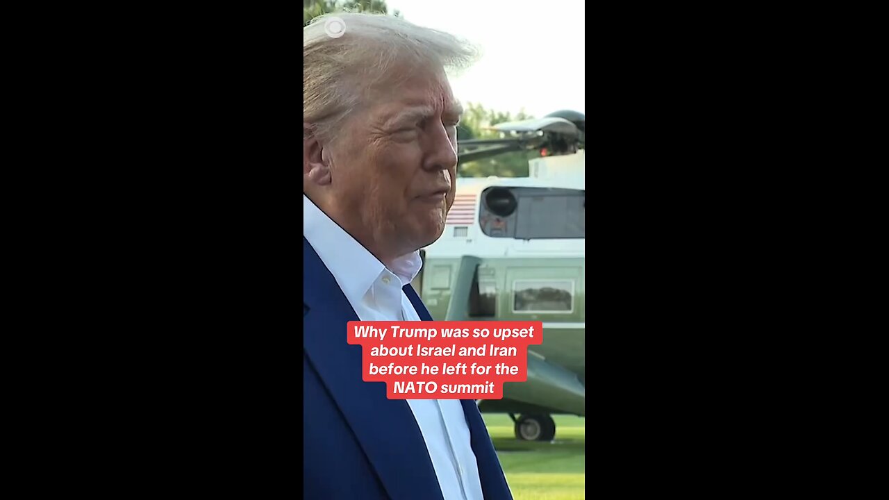 Trump Slams Israel & Iran: "They Don’t Know What They’re Doing" Before NATO Summit Departure