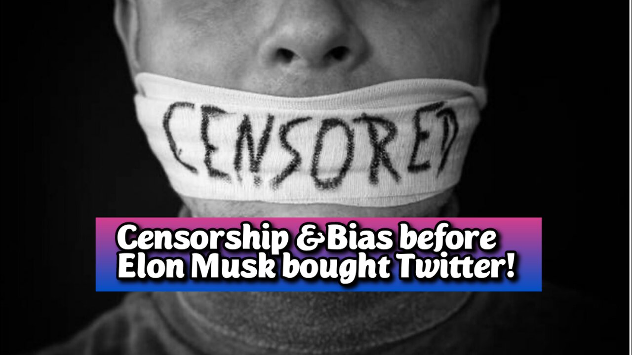LIVE! Sun-Mar.23,-25 8p ET! Censorship & Bias before Elon Musk bought X/Twitter