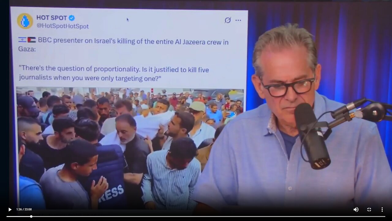 BBC presenter wonders if killing 1 journalist in Gaza isOK as long as it's not 5▮The Jimmy Dore Show
