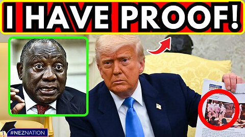 NO PRESIDENT HAS EVER DONE THIS! Trump Shows South African President a VIDEO he can't Ignore