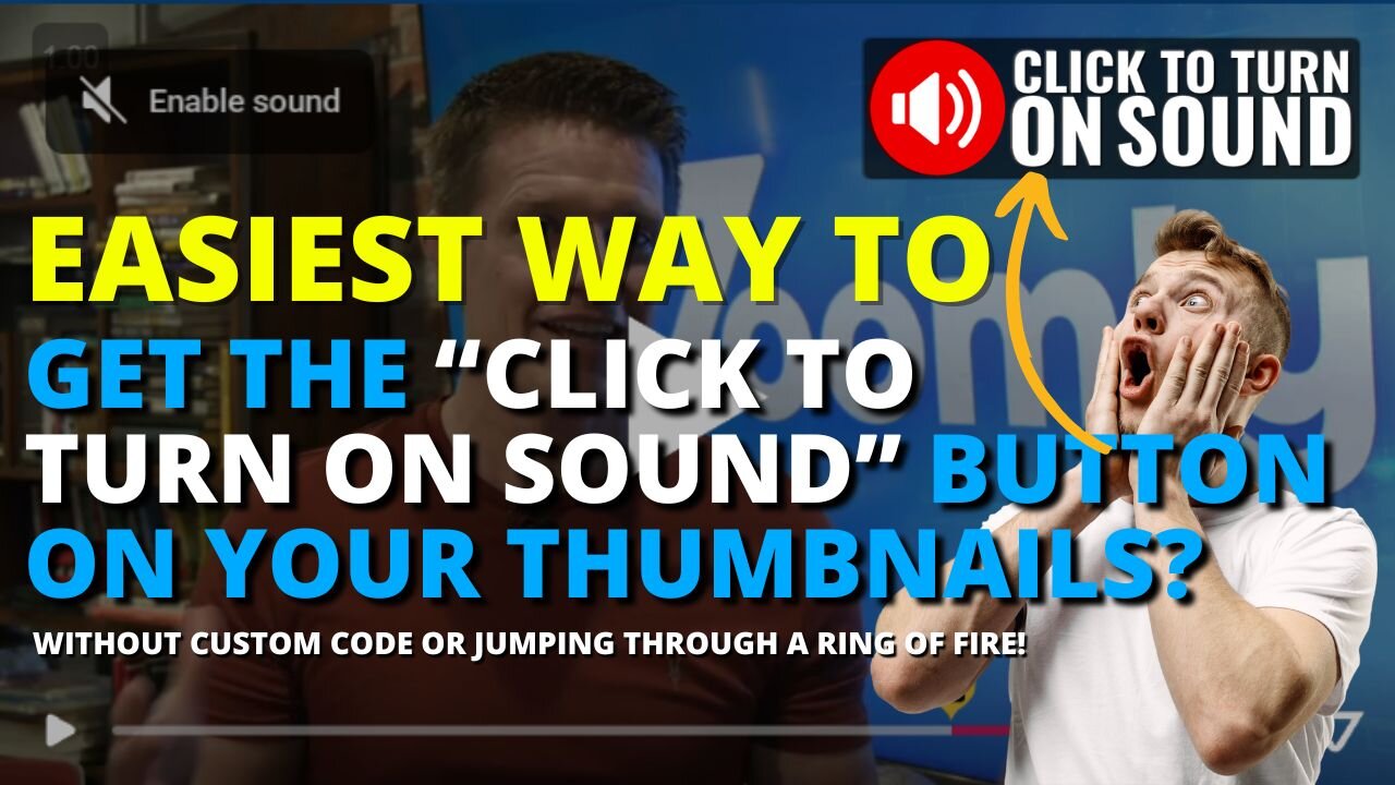 Get the "Click to Turn On Sound" button Without Custom Code!