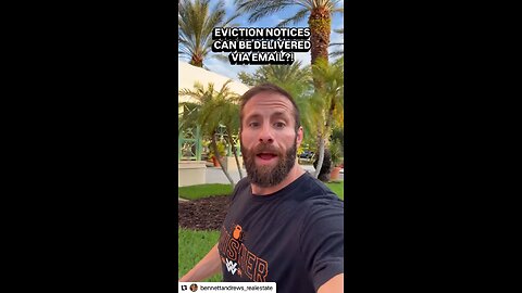 NEW FLORIDA LAW. EVICTION NOTICES CAN BE SENT BY EMAIL! 5-18-25