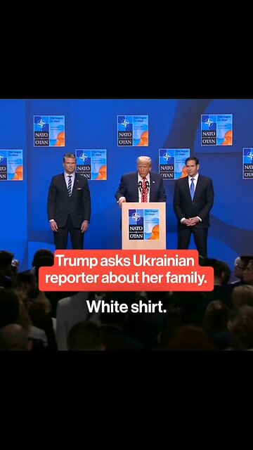 Trump responds to BBC journalist on U.S. missile sales to Ukraine at NATO press conference