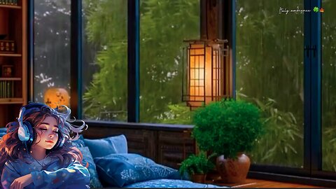 Rain Sounds for Relaxation & Sleep / Rain Sound On Window with Thunder Sounds 🛌💤🌧