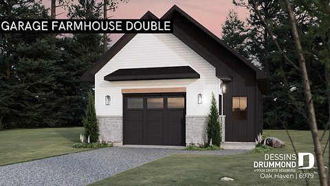 Visite 3D | Plan “Oak Haven” – Farmhouse moderne élégante | Dessins Drummond
