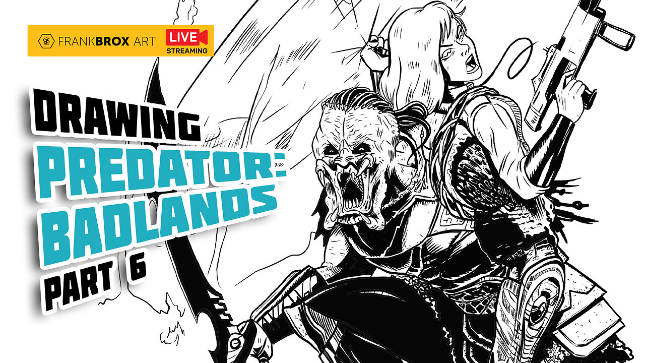 PREDATOR Takes Over the BADLANDS in this EPIC Drawing! part 6
